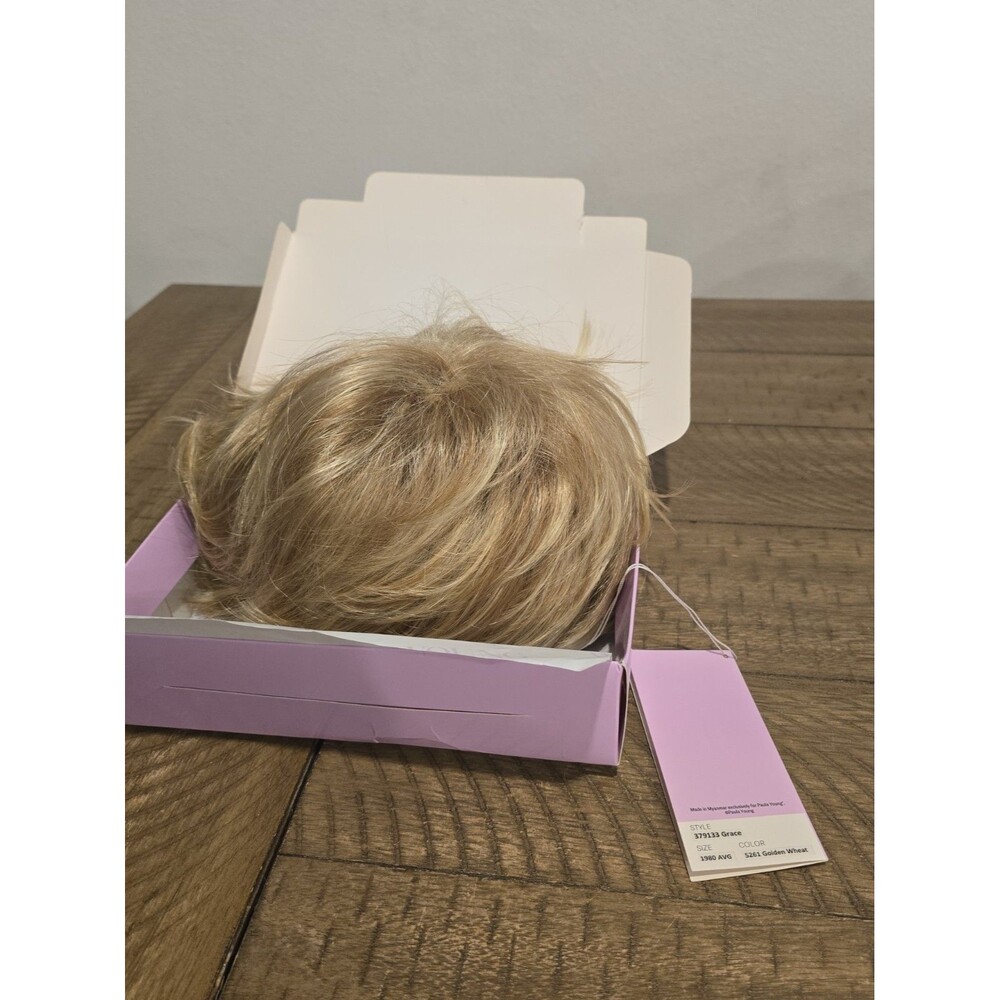 Paula Young Grace Beauty Wig Golden Wheat 5261 Average Layered Blonde NEW Box